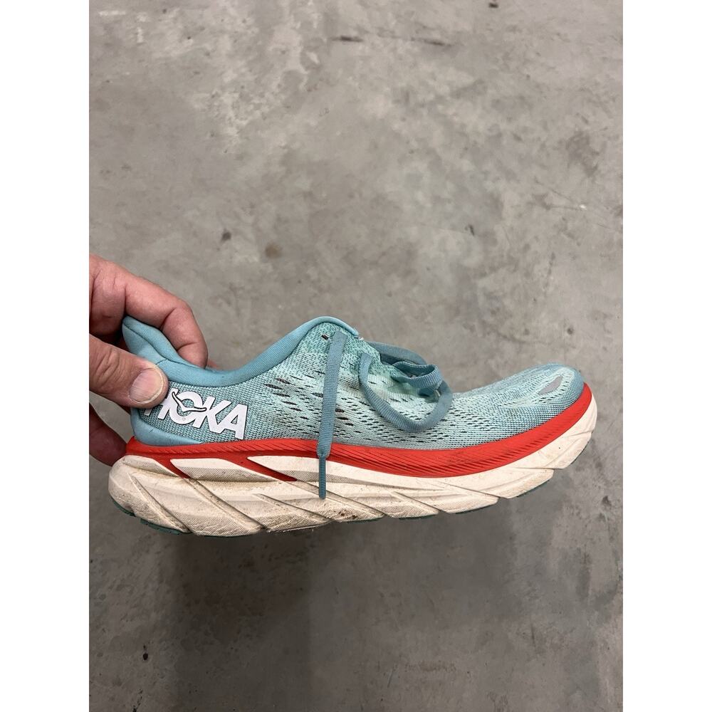 Hoka One One Clifton 8 Aquarelle Womens Shoes Running Walking - Size 7.5B - Picture 12 of 15